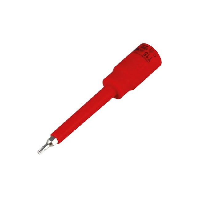 Laser Tools Insulated Extra Long Star Bit Socket 3/8"D T15 - PL