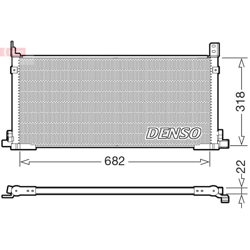 Denso Air Conditioning Condenser DCN50135