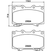 DON Front Brake Pad Set PCP1382