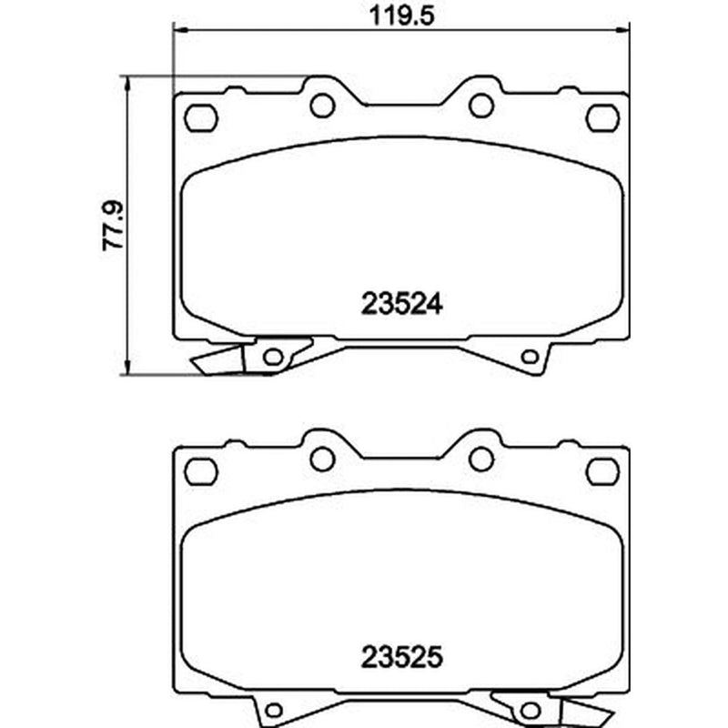 DON Front Brake Pad Set PCP1382
