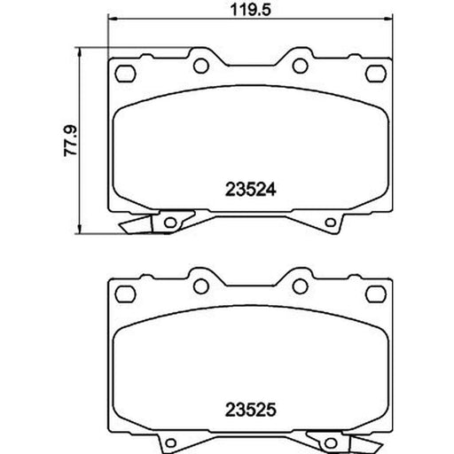 DON Front Brake Pad Set PCP1382