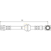 NAPA Brake Hydraulic Hose Line Front NBH1037
