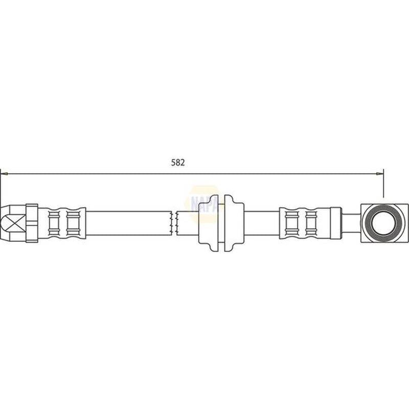 NAPA Brake Hydraulic Hose Line Front NBH1037