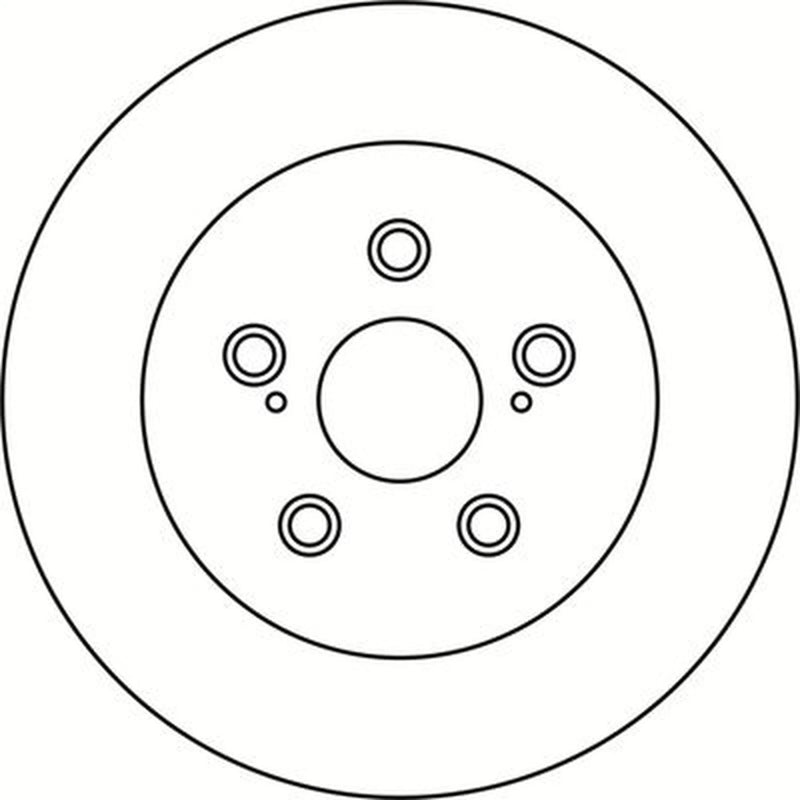 Abtex 2 x Solid Rear Brake Discs BD1715S
