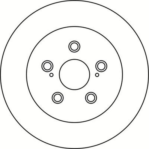 Abtex 2 x Solid Rear Brake Discs BD1715S