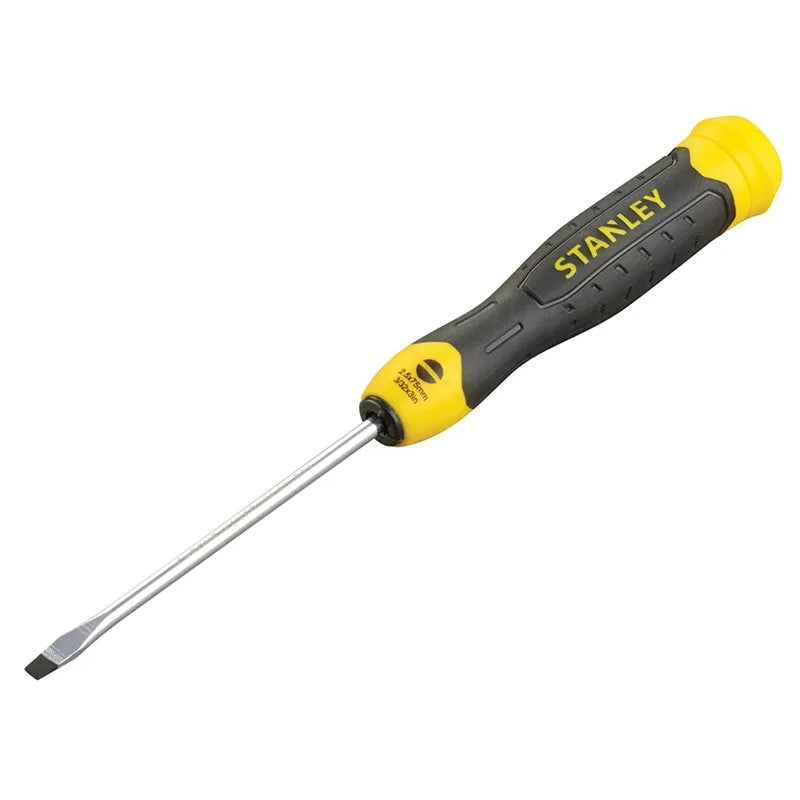 STANLEY® Hand Tools Cushion Grip Screwdriver Parallel Tip 2.5 x 75mm - 0-64-923