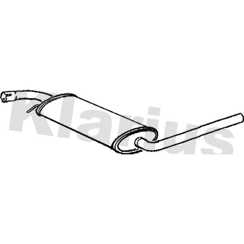 Klarius Box With Centre Pipe Centre VW573T
