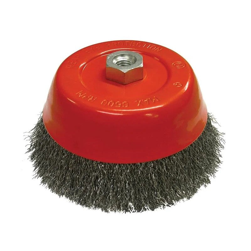 Faithfull Wire Cup Brush M14x2, 0.30mm Steel Wire 60-150mm