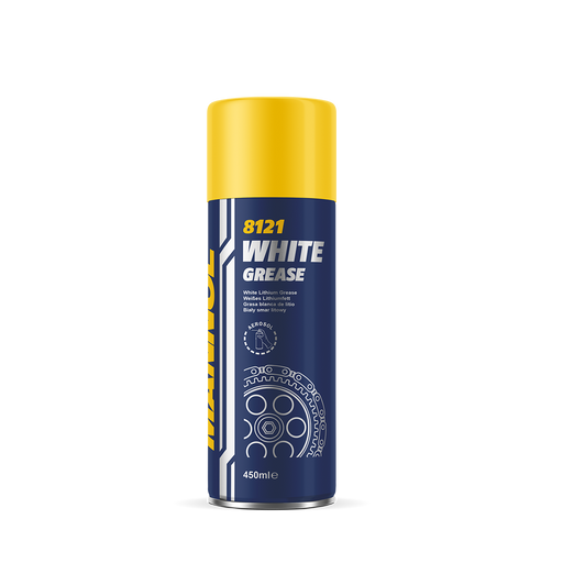 MANNOL High Performance White Lithium Grease 450ml Lubrication Spray Aerosol