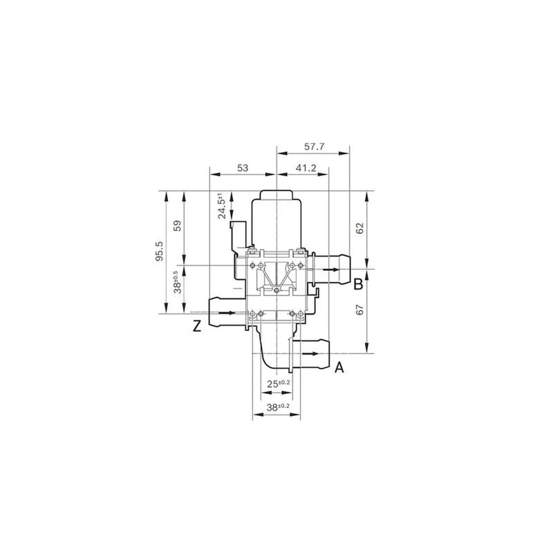 Bosch Coolant Control Valve Assembly 1 147 412 202
