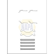 NAPA Brake Pad Accessory Fitting Kit Rear NFK1089