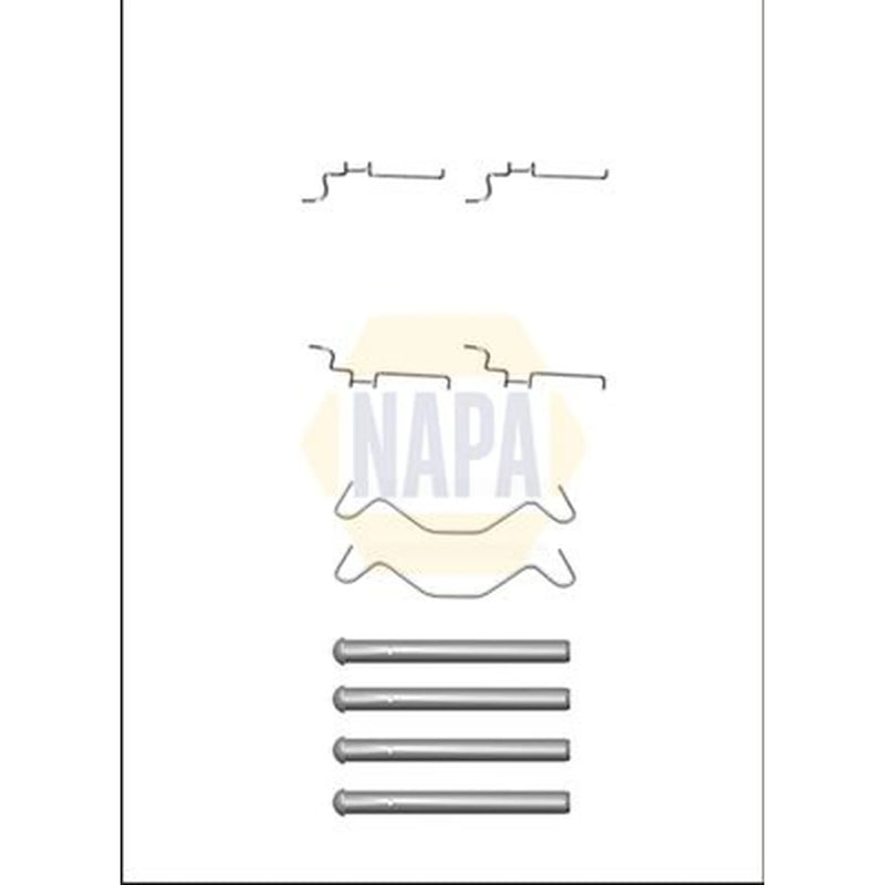 NAPA Brake Pad Accessory Fitting Kit Rear NFK1089