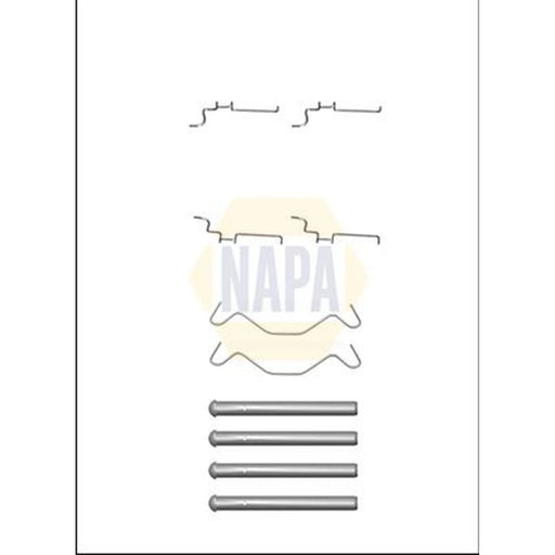 NAPA Brake Pad Accessory Fitting Kit Rear NFK1089