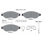Textar Front Brake Pad Set 2446807
