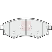 Apec Front Brake Pad Set PAD1504