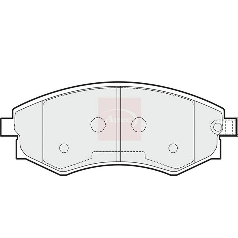 Apec Front Brake Pad Set PAD1504
