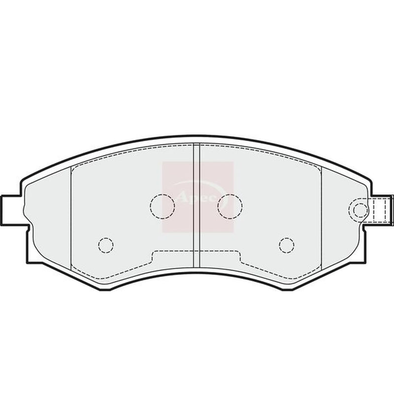 Apec Front Brake Pad Set PAD1504