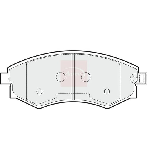 Apec Front Brake Pad Set PAD1504