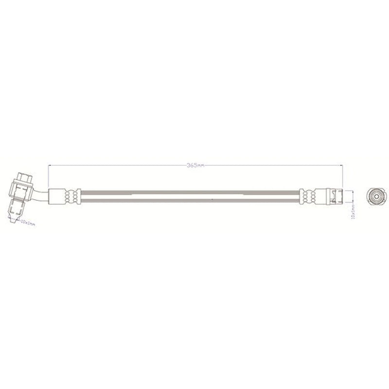 Juratek Brake Hydraulic Hose Line Rear JBH1391