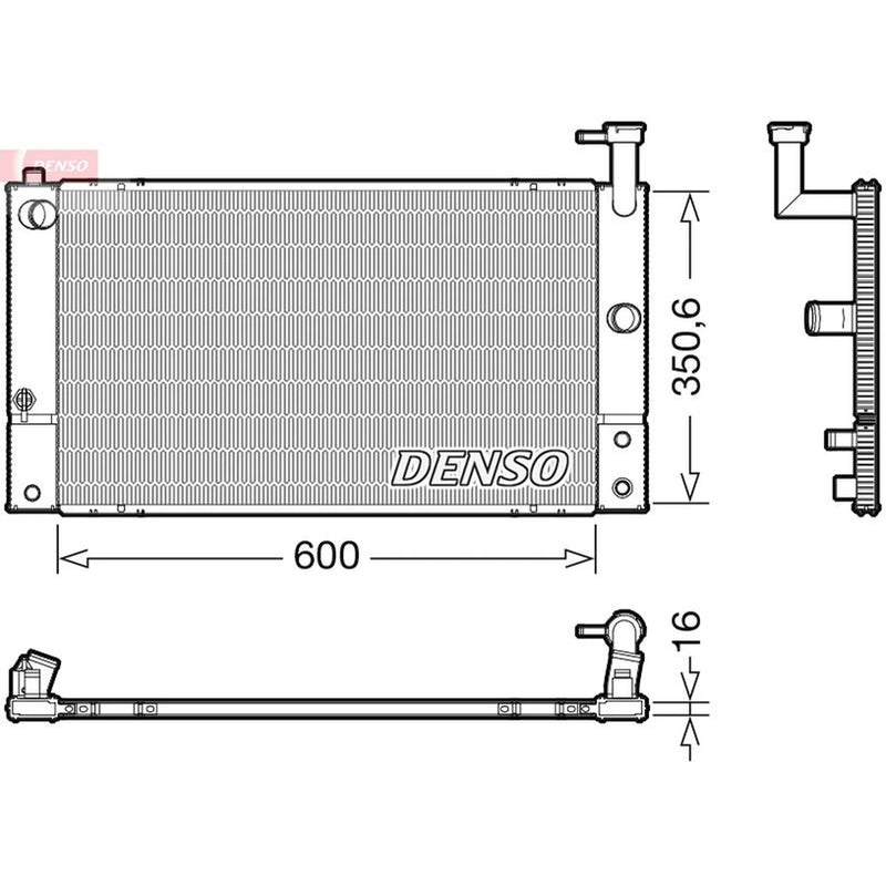 Denso Engine Radiator DRM50133
