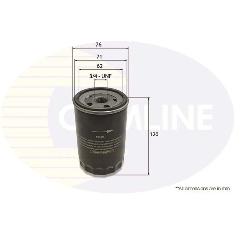 Comline Engine Oil Filter EOF036