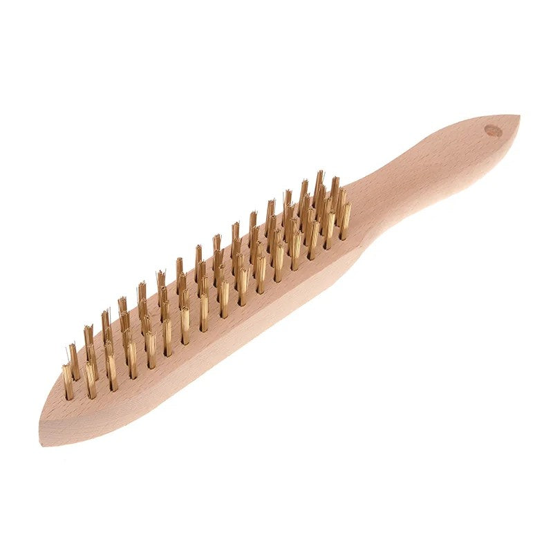Faithfull 680/B4 Brass Wire Scratch Brush - 4 Row - FAI680B4