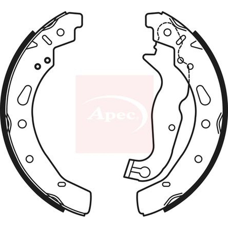Apec Brake Shoe Set Axle Kit SHU769