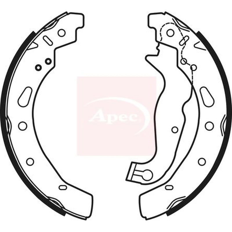 Apec Brake Shoe Set Axle Kit SHU769