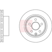 Apec 2 x Vented Rear Brake Discs DSK3165