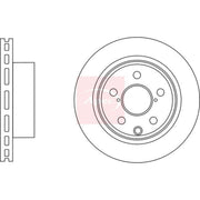 Apec 2 x Vented Rear Brake Discs DSK3165