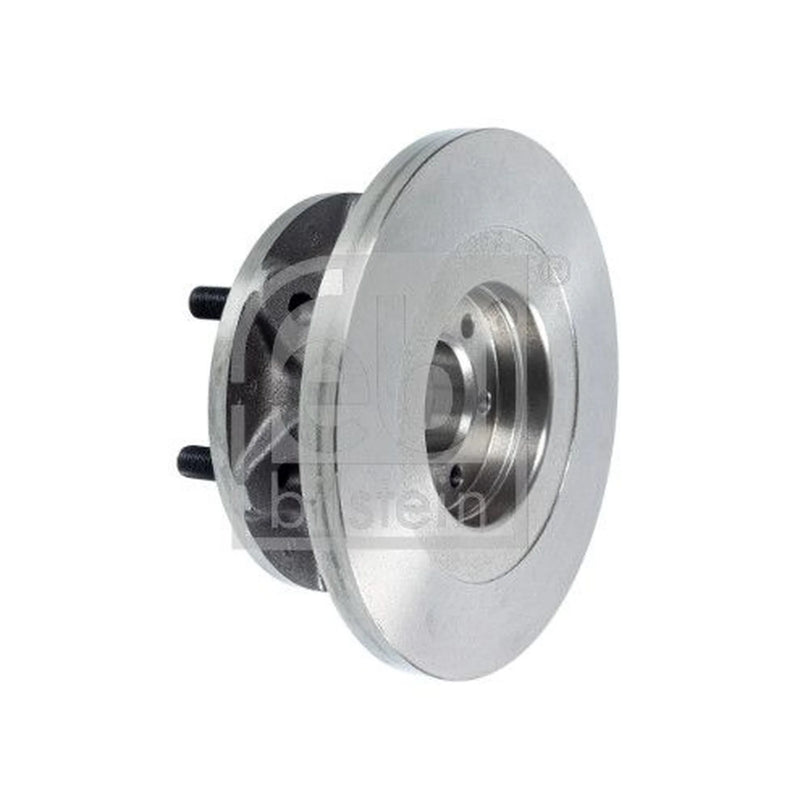 Febi 2 x Solid Front Brake Discs 108117