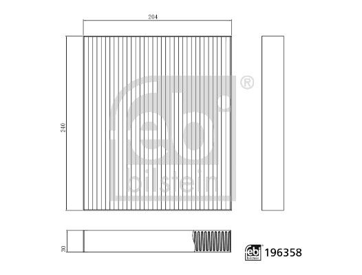 Febi Cabin Air Filter (Pollen Filter)