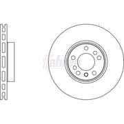 Fahren 2 x Vented Front Brake Discs FBD6228