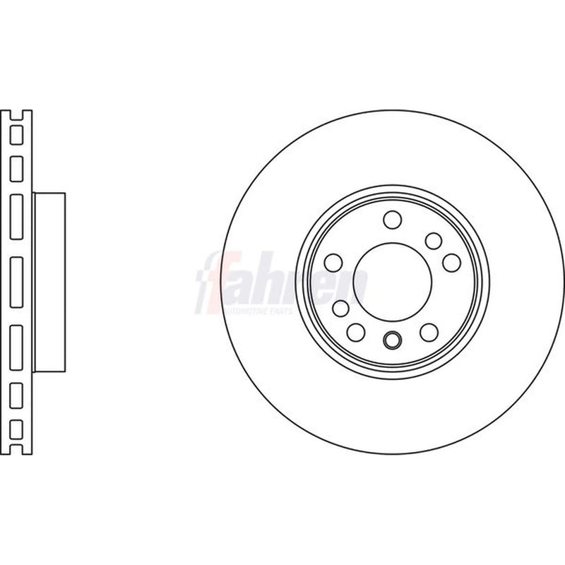 Fahren 2 x Vented Front Brake Discs FBD6228