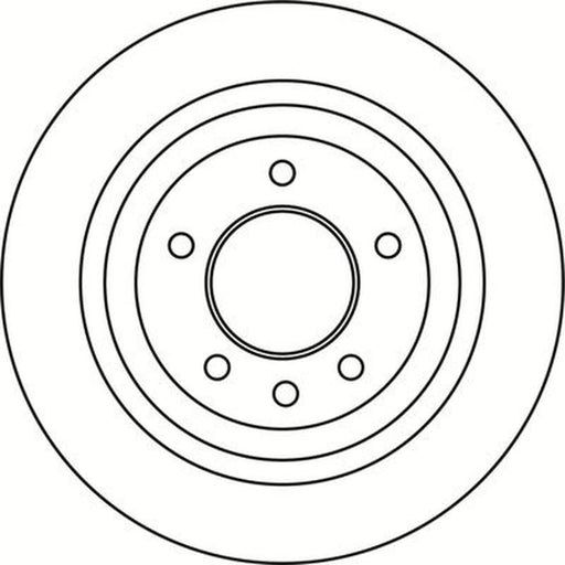 Abtex 2 x Solid Rear Brake Discs BD2007S