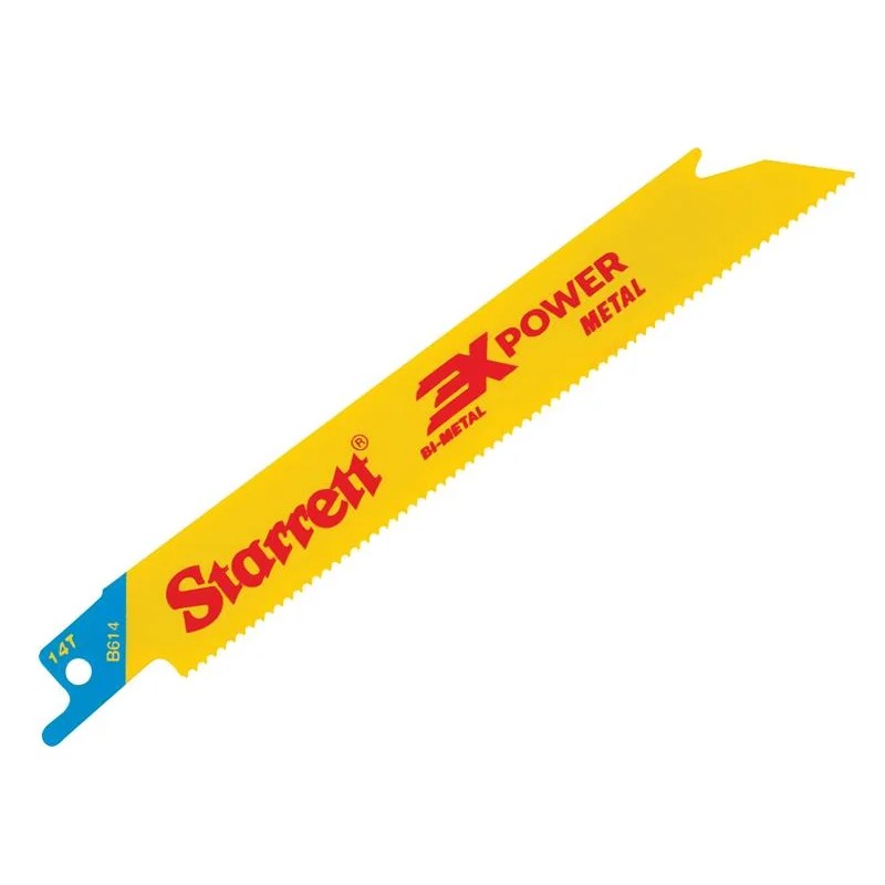 Starrett B614-5 Bi-Metal Reciprocating Blade, Metal Straight 152mm 14 TPI (Pack