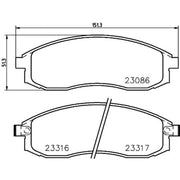 Mintex Front Brake Pad Set MDB1749