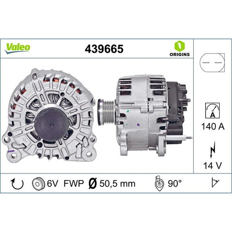 Valeo Car Alternator 12V 439665