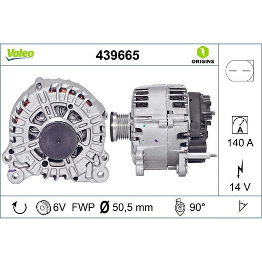Valeo Car Alternator 12V 439665