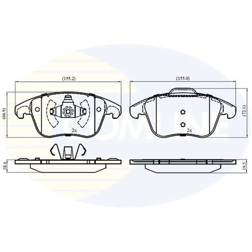 Comline Front Brake Pad Set CBP03002