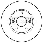 Borg & Beck 2 x Vented Front Brake Discs BBD5313