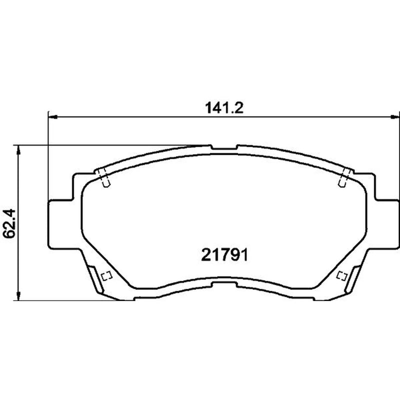 DON Front Brake Pad Set PCP1862