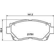 Mintex Front Brake Pad Set MDB1578
