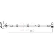 Apec Brake Hydraulic Hose Line Front Right HOS4013