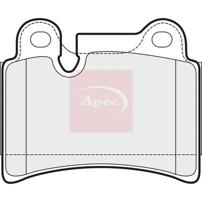 Apec Rear Brake Pad Set PAD1523