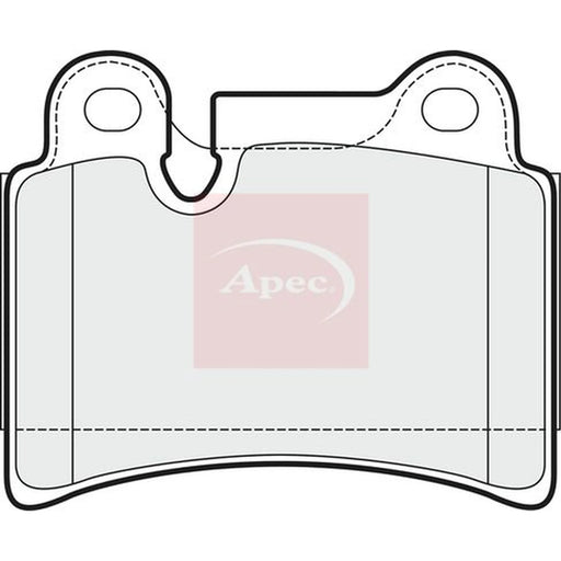 Apec Rear Brake Pad Set PAD1523