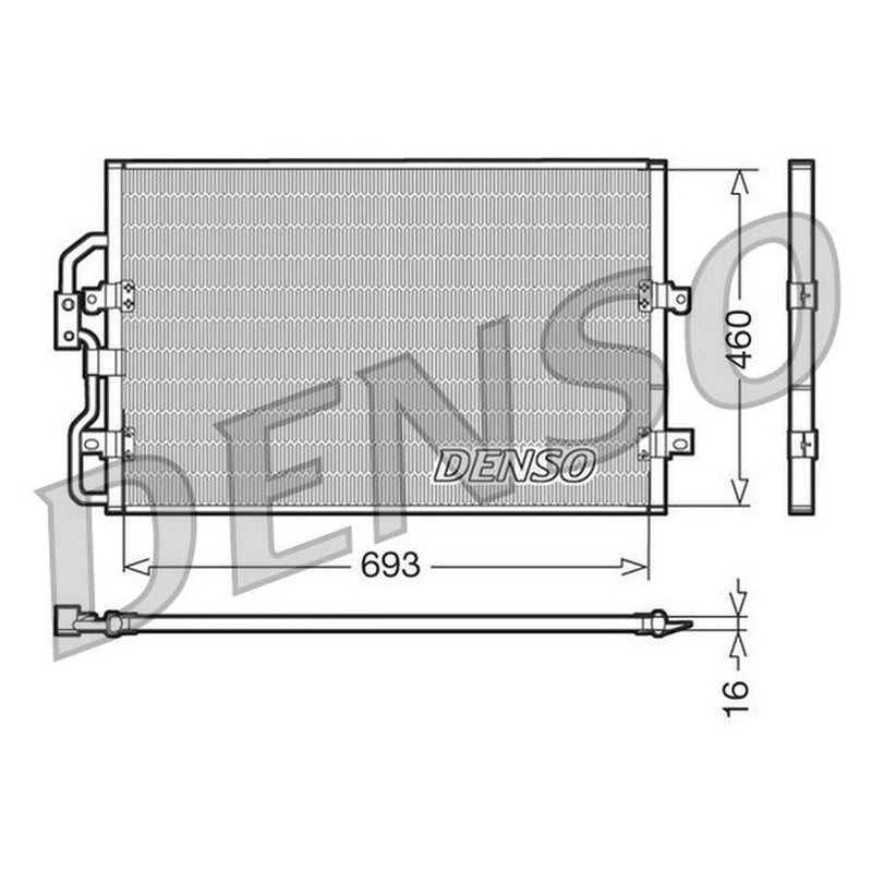 Denso Air Conditioning Condenser DCN07040