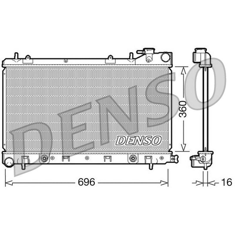 Denso Engine Radiator DRM36002