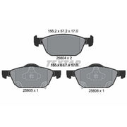 Textar Front Brake Pad Set 2580401