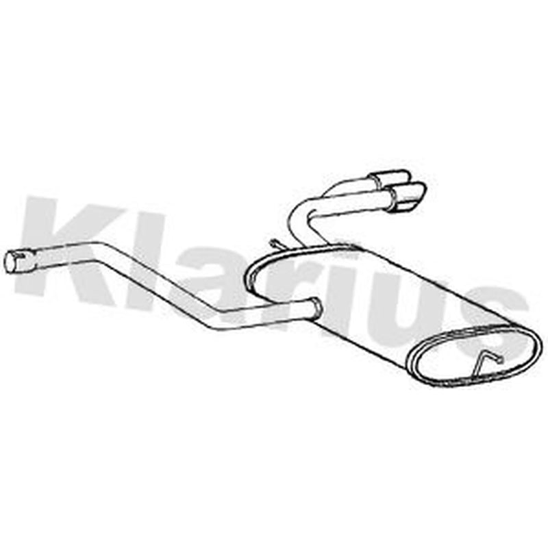 Klarius Box With Tail Pipe Rear FE1433H
